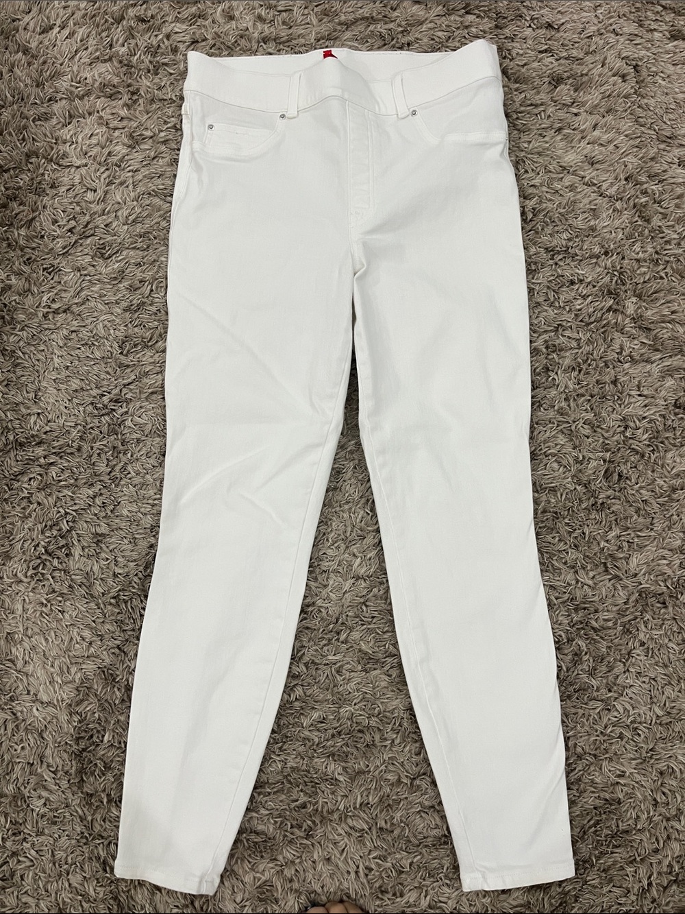SPANX White Skinny Stretch Jeans